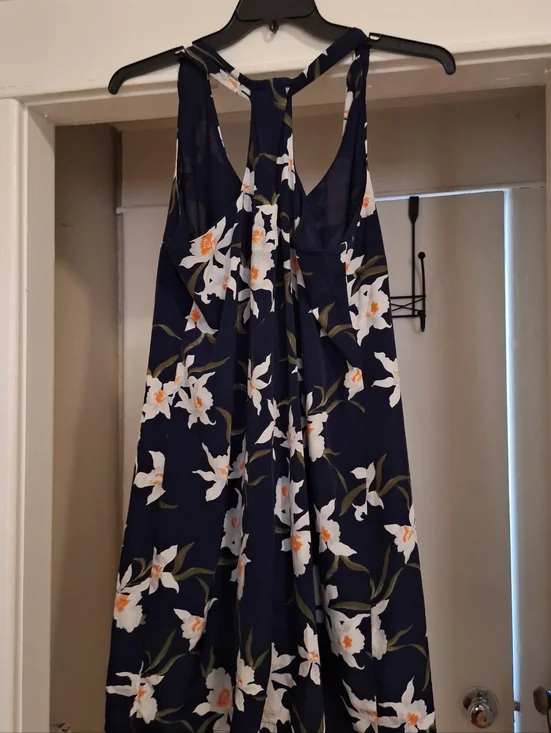 Old Navy Florl Racerback Sleeveless Dress. Sz Large Preppy Summer - Picture 4 of 6